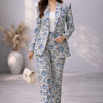 Vintage Elephant Print Statement Suit